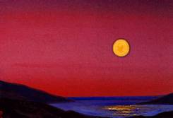 Himalaya Setting Moon - N. Roerich